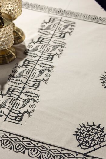 RH Rosehan Hitite Patterned Ethnic Tablecloth