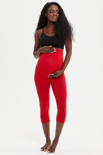 Almila High Waist Cotton Capri Maternity Leggings 2024