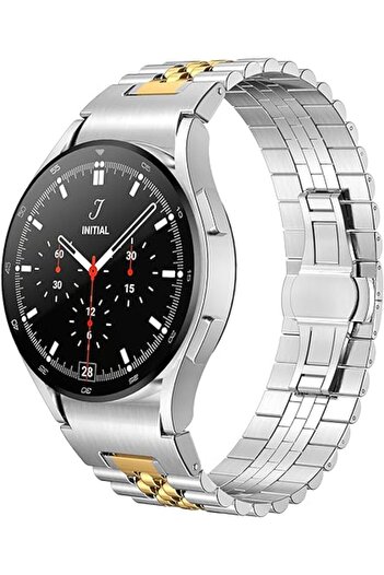 UnDePlus Metal Band 3 for Samsung Galaxy Watch 4 - 5 6 7 Fe 40 40 44 Classic 42 43 46 47 mm Clip Stripe