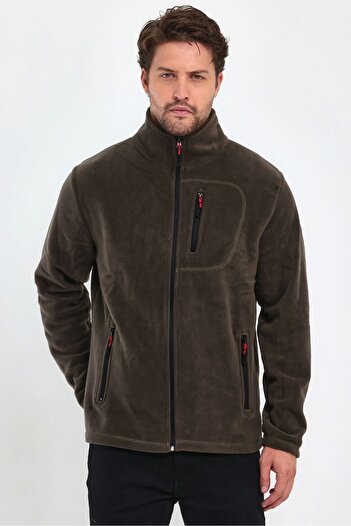 BASTI0 Unisex Men's Women's Outdoor Pocket Full Zipper Fleece