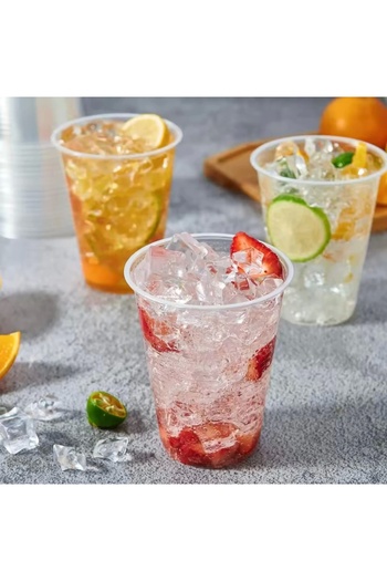 YOK YOK AMBALAJ Plastic Cup Clear 180ml - Lightweight and Durable - 100 Pieces for Cold Drinks