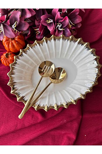 ROSSEV Ginkgo Oval Salad Bowl 24*30cm