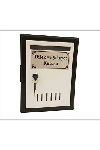 TK WOOD CRAFTS Locked Plastic Wishing and Complaint Box