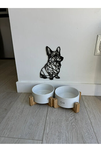 Melodyone Ornament de perete geometric în desenul câinelui - Design modern și elegant din plastic