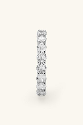 Marie Claire 3mm Oval Kesim Zirkon Taşlı Tamtur Yüzük