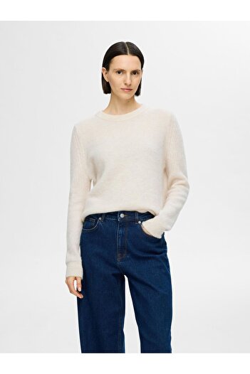 Selected Femme Pullover mit Rundhalsausschnitt Strick