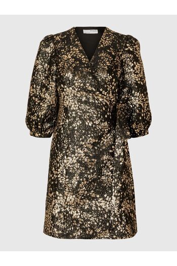 Selected Femme Minikleid Metallic Jacquard