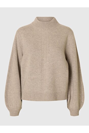 Selected Femme Pullover mit hohem Kragen Raffinierter