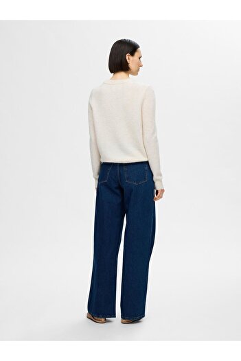 Selected Femme Pullover mit Rundhalsausschnitt Strick