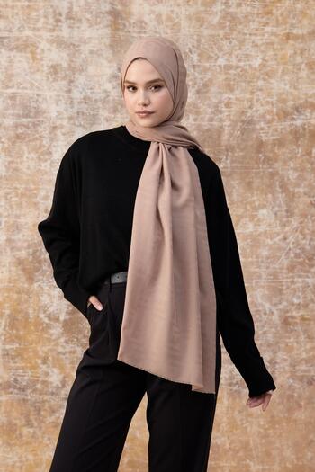 İpekhan Σάλι Fendi Pattern Cotton Jacquard Sweet Mink 8009-23