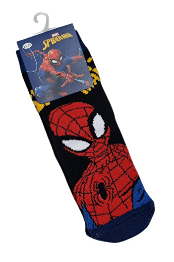 Çimpa Spiderman Licensed Anti-Slip Winter Towel Socks. (One Piece Is the Price.)