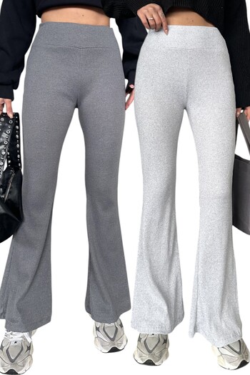New Now Pack of 2 Spanish Legs High Waist Camisole Pant