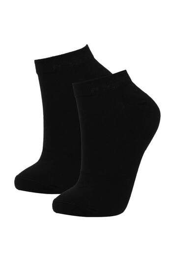 DeFacto Bamboo Women's Booties Socks Set of 2 - B6008axns