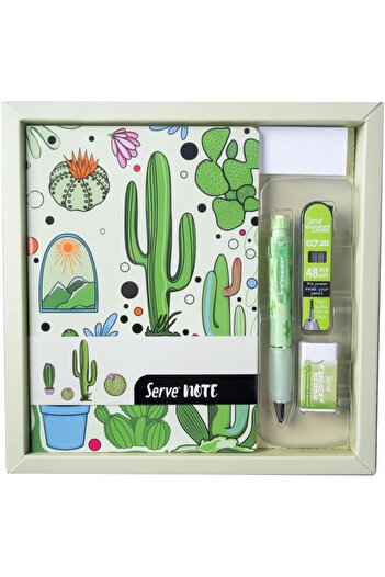 STOREMAX Snshop Defter Seti - Patterned Apple Green in Special Box 467437