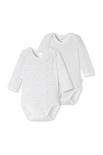 Schiesser Baby Bodies 2er-Pack Body Langarm Kurzarm Body-Suit