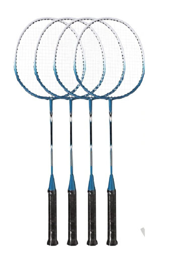 Janissary 4 Adet Profesyonel Badminton Raketi Deluxe Çantası Seti 6 Adet Badminton Topu