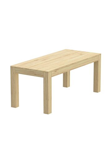 Mahmayi 8-Seater Wooden Dining Table for Kitchen, 180cm, Natural Davos Oak Finish