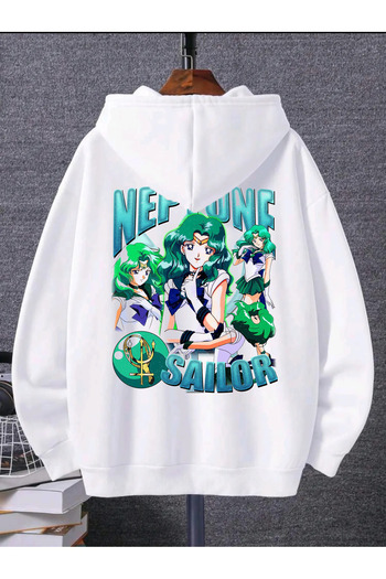 ARC Shoping Φούτερ BOOTLEG SAILOR PLUTO με στάμπα με 3 νήματα - Μαύρο UNISEX Oversize Hoodie