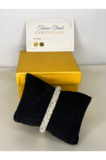Tuana Trend High Quality Crystal Zircon Stone Handcuff Bracelet