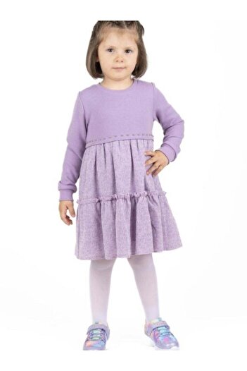 Best Girl's Jewelled Ruffle Design Sweat Dress