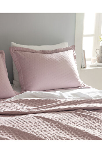 Madame Coco Rennes Double Bedspread - Powder