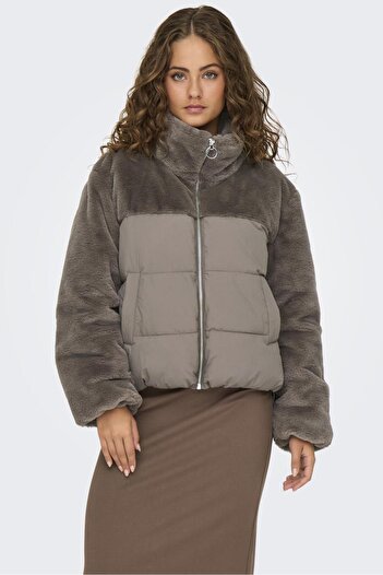 ONLY 15292945   Μπουφάν Onlwanja Fur Puffer Mix - CC Otw