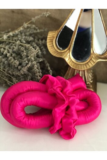 FashionSButik Σετ φουσκωτό ροζ χωρίς θερμότητα για styling μαλλιών, σατέν κούμπωμα