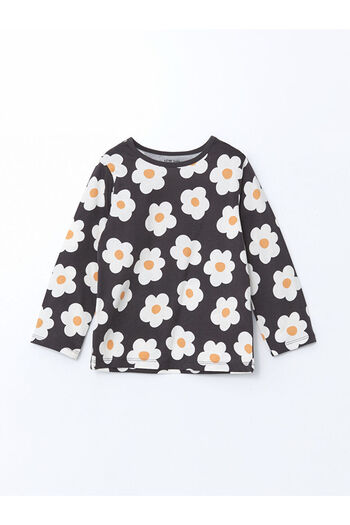 LC Waikiki Lcw Baby Crew Neck Floral Baby Girl Pajamas Set