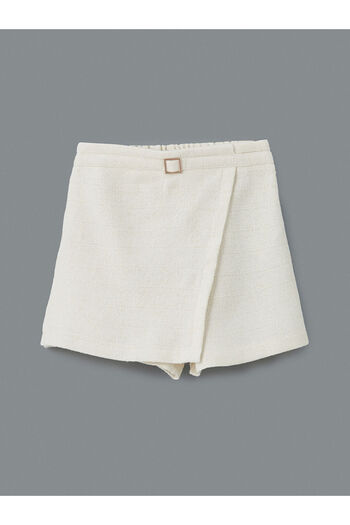 LC Waikiki Lcw Kids Elastic Waist Tweed Girls' Short Skirt