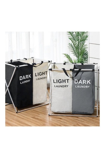 Primo Plus Storage basket for dirty clothes white/grey