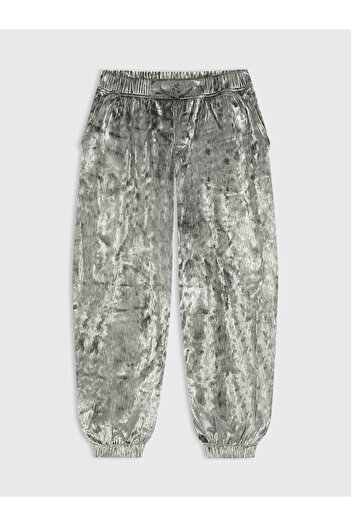 GAP Kız Çocuk Yeşil Kadife Paraşüt Pantolon