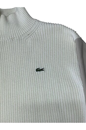 Lacoste Krem Rengi Triko Elbise