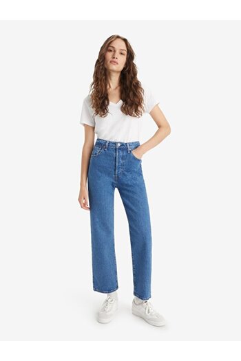 Levi's Pantaloni de jeans pentru femei Ribcage Straight - Jazz Pop
