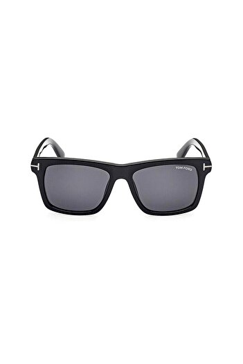 Tom Ford Ft906N 01A 58 Buckley Unisex Square Black Bone Sunglasses