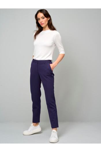MONPAR Women's Purple Fabric Trousers
