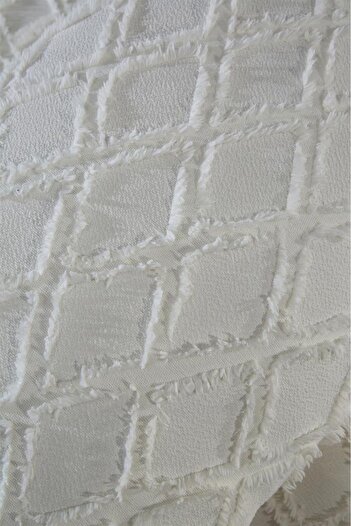 bursa çeyiz Hesya 3 Piece Double Pique Set Cream
