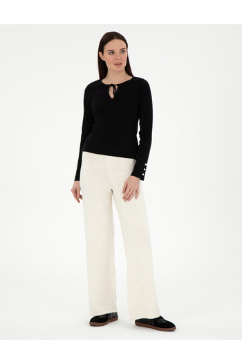 Pierre Cardin Ekru Loose Fit Triko Pantolon 50296235-VR019