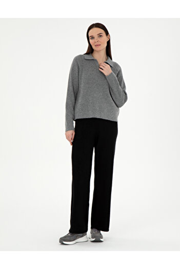 Pierre Cardin Siyah Loose Fit Triko Pantolon 50290571-VR046
