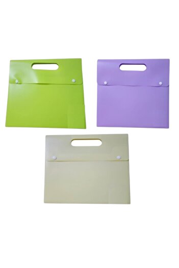 Linea Linear A4 Carry-Handle Collage Colors File with Champs (3 Pieces)