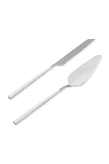 The Mia Bianco Silver Cake Serving Set - 2 Pieces Ckb0249