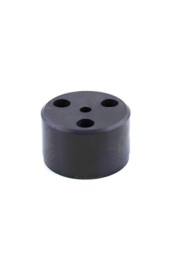Badem10 Capsule 3.7 cm Black Furniture Foot Riser Plinth Leg Armchair under Sofa Pouf Feet Diameter: 6 cm