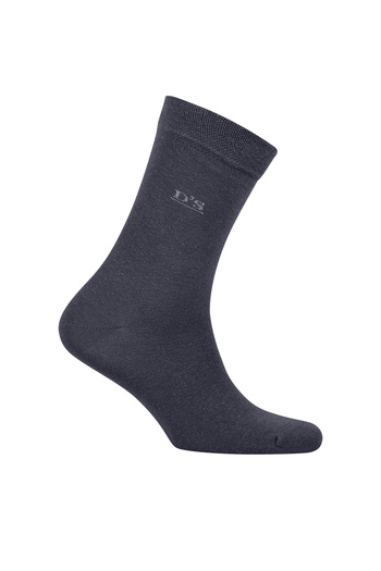 D'S Damat Мъжки памучни чорапи Basic Smoke