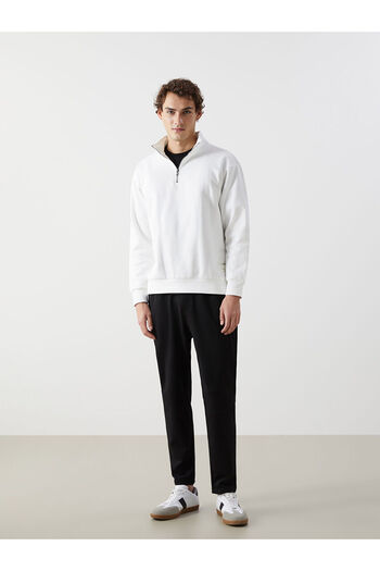 LC Waikiki Lcwk Stand Collar Long Sleeve Men's Thick Sweatshirt