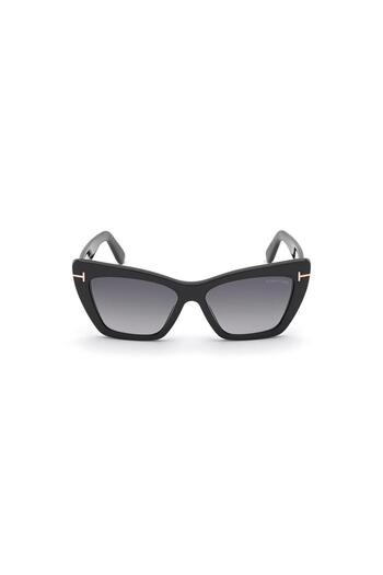 Tom Ford Ft 0871S 01B 56 Women's Cat Eye Black Bone Sunglasses