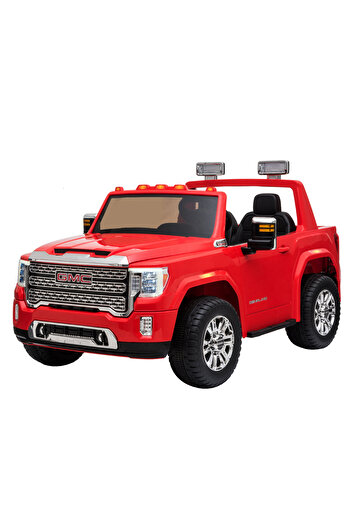 Babyhug GMC Licensed Battery Operated Ride On Car/Jeep with Parental Remote Control, 3 Years+Red