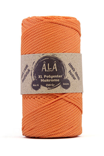 aladepo XL Polyester - Macrame No:6 Σχοινί Χοντρή Τσάντα