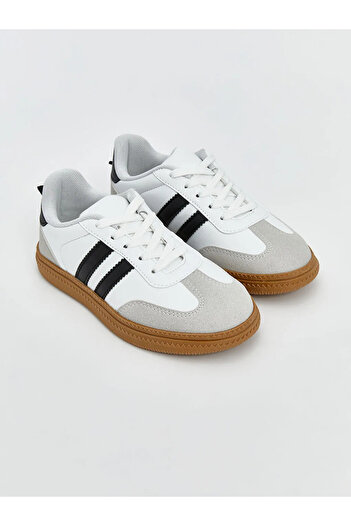 LC Waikiki Lcw Steps Beige Lace-Up Girls' Sneakers