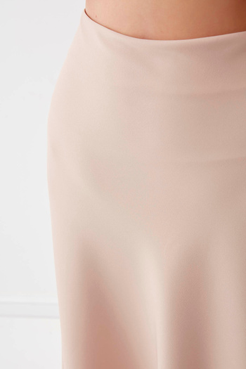 Vitrin Midi Skirt with Side Zipper