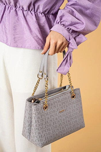 JP POLO Women's Original Just Polo Printed Patterned Hand and Shoulder Bag Size: 24 X 20 cm