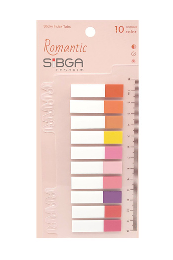 sibga tasarım Transparent Colored Postit Post-it Post ItBookmark Bookmark Postit Sticker Note Paper 200 Sheets
